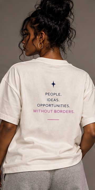 Sayvia tee: Cream · Without borders