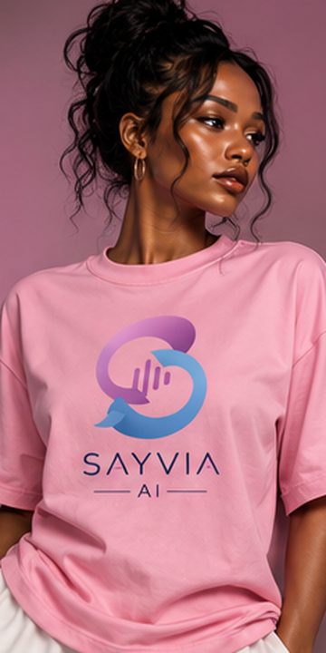 Sayvia tee: Pink · logo