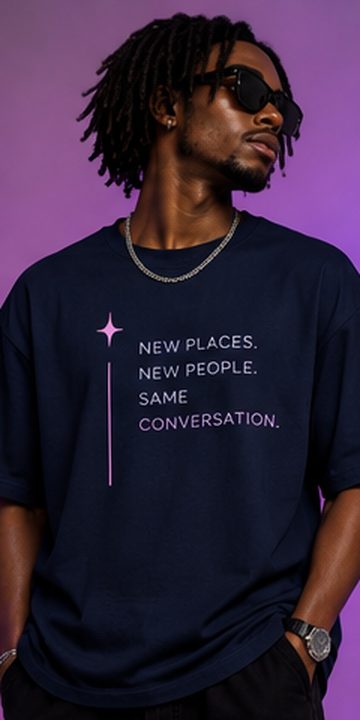 Sayvia tee: Navy · New places